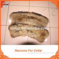 Natural Brown Raccoon Fur Trimming Fur Collar
